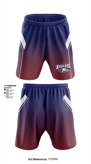 Athletic Shorts With Pockets, Milford Eagles Pop Warner Football and Cheer, Football, Teamtime, Team time, sublimation, custom sports apparel, team uniforms, spirit wear, spiritwear, sports uniforms, custom shirts, team store, custom team store, fundraiser sports, apparel fundraiser