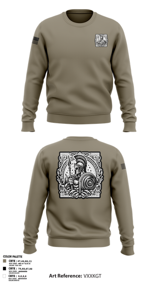 Crew Neck Sweatshirt, Detachment 9, Army, Teamtime, Team time, sublimation, custom sports apparel, team uniforms, spirit wear, spiritwear, sports uniforms, custom shirts, team store, custom team store, fundraiser sports, apparel fundraiser