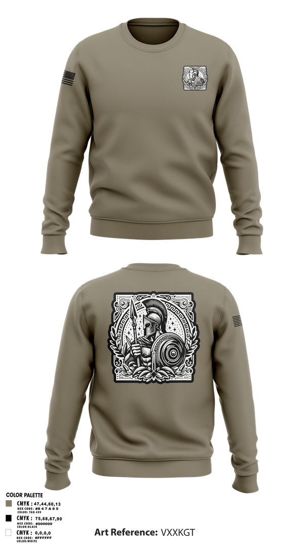 Crew Neck Sweatshirt, Detachment 9, Army, Teamtime, Team time, sublimation, custom sports apparel, team uniforms, spirit wear, spiritwear, sports uniforms, custom shirts, team store, custom team store, fundraiser sports, apparel fundraiser