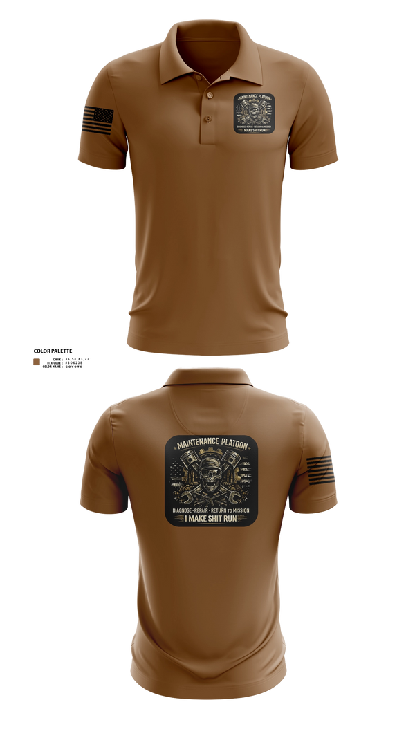 Short Sleeve Performance Polo, 2/11, Army, Teamtime, Team time, sublimation, custom sports apparel, team uniforms, spirit wear, spiritwear, sports uniforms, custom shirts, team store, custom team store, fundraiser sports, apparel fundraiser