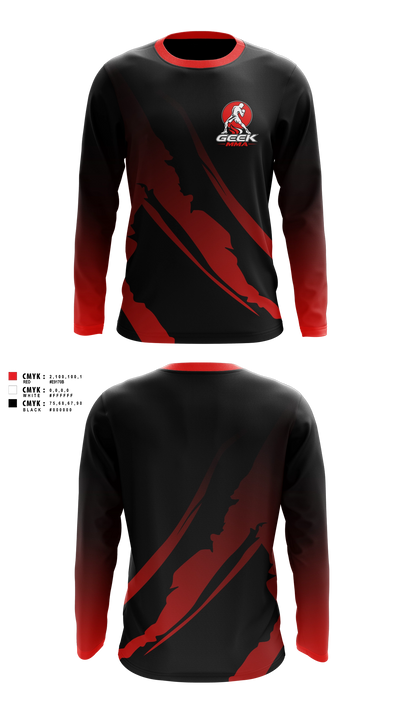 Geek MMA 61895980 Long Sleeve Rash Guard Shirt - 2