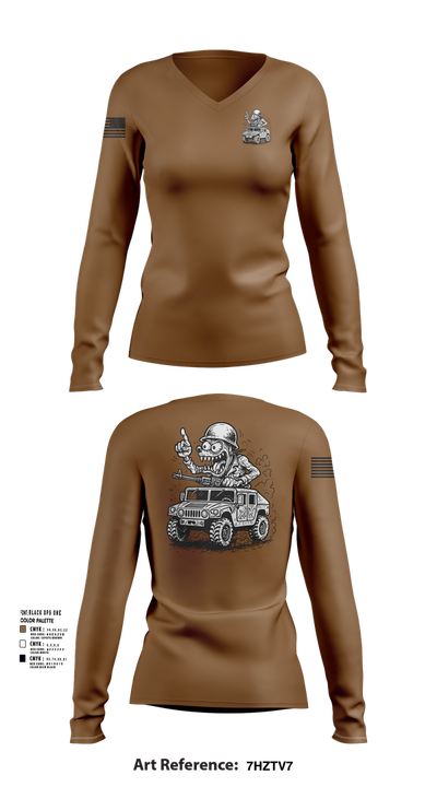 278th JMTG-U Mayors Cell Mech. 76507517 Women's Long Sleeve V-neck Shirt - 102