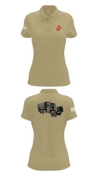 Womens Short Sleeve Performance Polo, H&S Battalion HQ CO Station Motor T, , Teamtime, Team time, sublimation, custom sports apparel, team uniforms, spirit wear, spiritwear, sports uniforms, custom shirts, team store, custom team store, fundraiser sports, apparel fundraiser