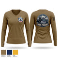 War pigeons Women's Long Sleeve V-neck Shirt - 1