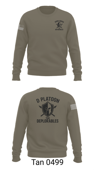 Crew Neck Sweatshirt, D Platoon, Police, Teamtime, Team time, sublimation, custom sports apparel, team uniforms, spirit wear, spiritwear, sports uniforms, custom shirts, team store, custom team store, fundraiser sports, apparel fundraiser
