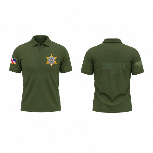 Short Sleeve Performance Polo, Clay County Sheriff, Police, Teamtime, Team time, sublimation, custom sports apparel, team uniforms, spirit wear, spiritwear, sports uniforms, custom shirts, team store, custom team store, fundraiser sports, apparel fundraiser