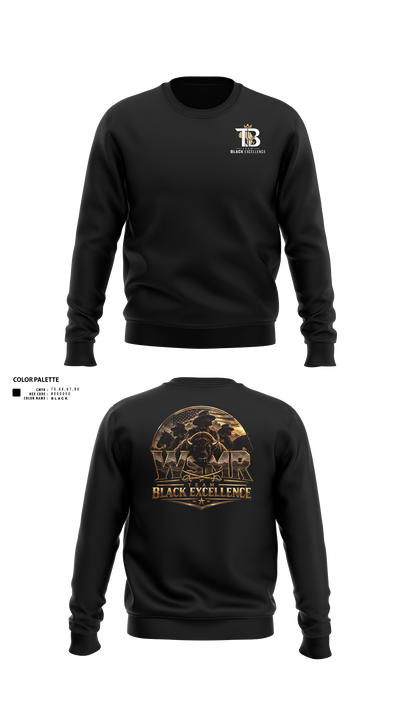 Black Excellence Crew Neck Sweatshirt - 21