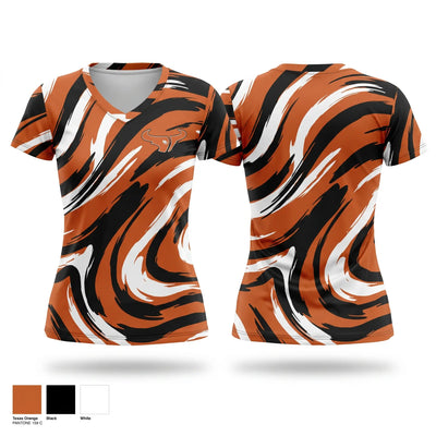 Mavericks Women's Short Sleeve V-neck Shirt - 1