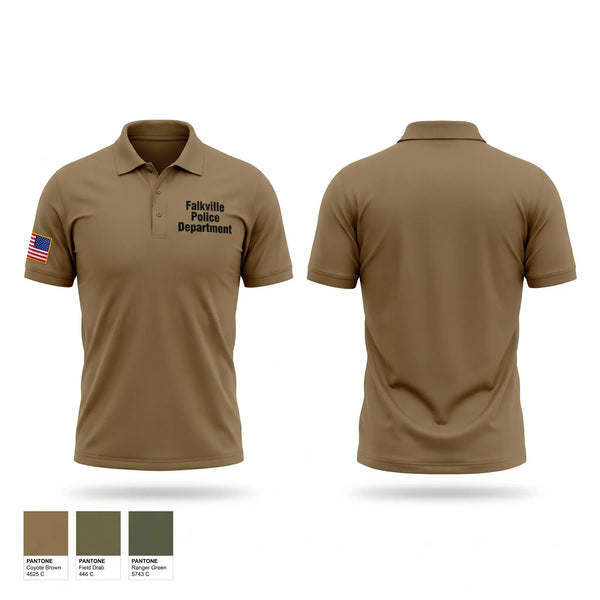 Short Sleeve Performance Polo, Falkville Police Department, Police, Teamtime, Team time, sublimation, custom sports apparel, team uniforms, spirit wear, spiritwear, sports uniforms, custom shirts, team store, custom team store, fundraiser sports, apparel fundraiser