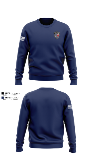 Crew Neck Sweatshirt, Ocean Township Police, Police, Teamtime, Team time, sublimation, custom sports apparel, team uniforms, spirit wear, spiritwear, sports uniforms, custom shirts, team store, custom team store, fundraiser sports, apparel fundraiser