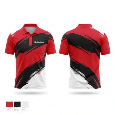 Fire-Fastpitch Short Sleeve Performance Polo - 1
