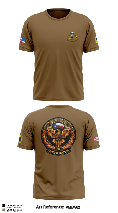 370th CHEM CO 73077383 Short Sleeve Performance Shirt - 60