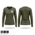 Norristown Eagle Battalion 73080434 Women's Long Sleeve V-neck Shirt - 1
