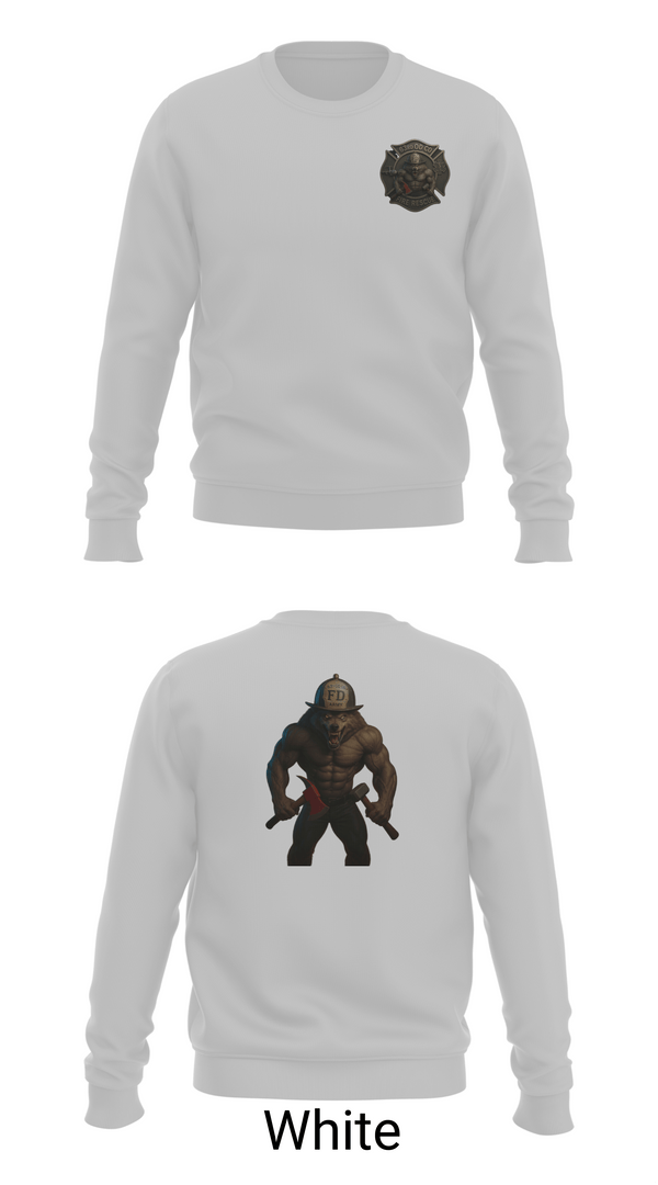 Crew Neck Sweatshirt, 63rd OD CO Fire Rescue, Army, Teamtime, Team time, sublimation, custom sports apparel, team uniforms, spirit wear, spiritwear, sports uniforms, custom shirts, team store, custom team store, fundraiser sports, apparel fundraiser