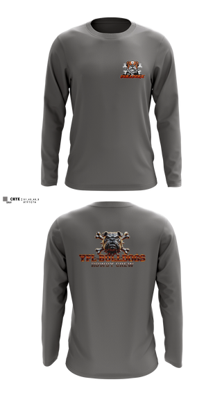 Long Sleeve Performance Shirt, YFL Bulldogs, , Teamtime, Team time, sublimation, custom sports apparel, team uniforms, spirit wear, spiritwear, sports uniforms, custom shirts, team store, custom team store, fundraiser sports, apparel fundraiser