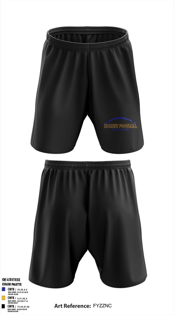 Athletic Shorts With Pockets, Big Lake Hornets Football, , Teamtime, Team time, sublimation, custom sports apparel, team uniforms, spirit wear, spiritwear, sports uniforms, custom shirts, team store, custom team store, fundraiser sports, apparel fundraiser