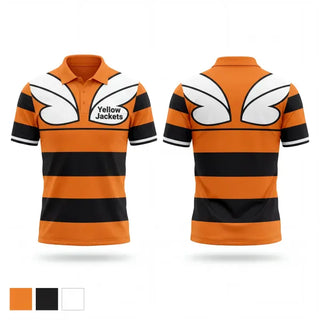 Short Sleeve Performance Polo, Yellow Jackets, Baseball, Teamtime, Team time, sublimation, custom sports apparel, team uniforms, spirit wear, spiritwear, sports uniforms, custom shirts, team store, custom team store, fundraiser sports, apparel fundraiser