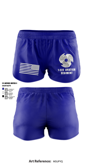 Ranger Panties, 1-222 Aviaition Regiment, Army, Teamtime, Team time, sublimation, custom sports apparel, team uniforms, spirit wear, spiritwear, sports uniforms, custom shirts, team store, custom team store, fundraiser sports, apparel fundraiser
