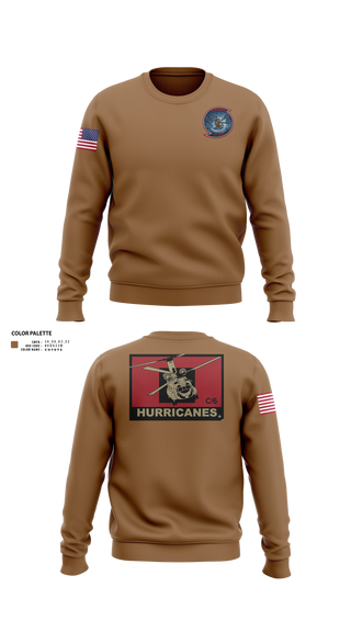 Crew Neck Sweatshirt, Hurricanes, Army, Teamtime, Team time, sublimation, custom sports apparel, team uniforms, spirit wear, spiritwear, sports uniforms, custom shirts, team store, custom team store, fundraiser sports, apparel fundraiser