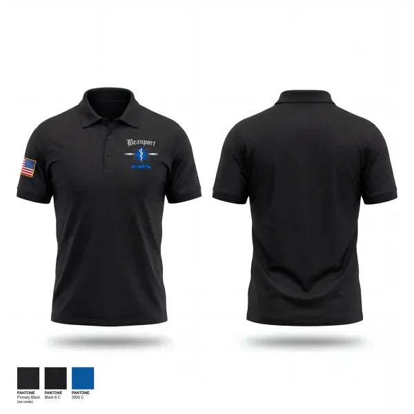 Short Sleeve Performance Polo, Beauport Ambulance, EMS/EMT, Teamtime, Team time, sublimation, custom sports apparel, team uniforms, spirit wear, spiritwear, sports uniforms, custom shirts, team store, custom team store, fundraiser sports, apparel fundraiser