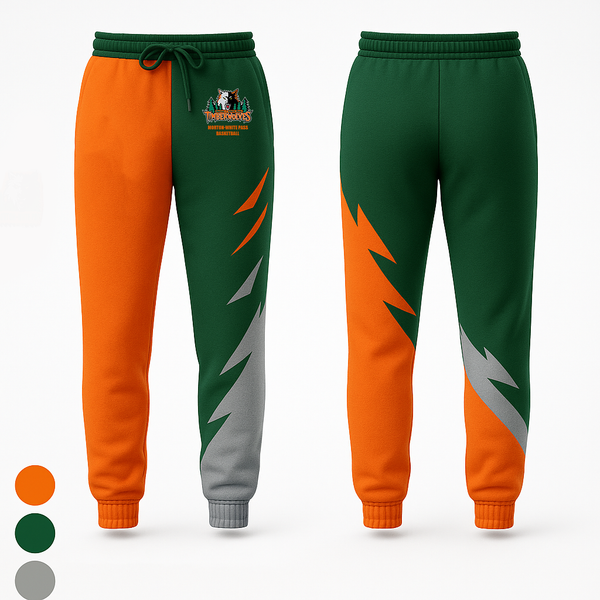 Joggers, Morton-White Pass Basketball, Men's Basketball, Teamtime, Team time, sublimation, custom sports apparel, team uniforms, spirit wear, spiritwear, sports uniforms, custom shirts, team store, custom team store, fundraiser sports, apparel fundraiser
