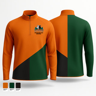 Quarter Zip Jacket, Morton-White Pass Basketball, Men's Basketball, Teamtime, Team time, sublimation, custom sports apparel, team uniforms, spirit wear, spiritwear, sports uniforms, custom shirts, team store, custom team store, fundraiser sports, apparel fundraiser