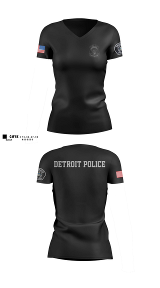 Womens Short Sleeve Vneck Shirt, 12th Precinct Special Operations, Police, Teamtime, Team time, sublimation, custom sports apparel, team uniforms, spirit wear, spiritwear, sports uniforms, custom shirts, team store, custom team store, fundraiser sports, apparel fundraiser