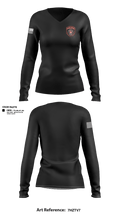 Lewisville Police Department  Women's Long Sleeve V-neck Shirt - 1
