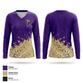 Jurupa Hills HS Women's Long Sleeve V-neck Shirt - 1