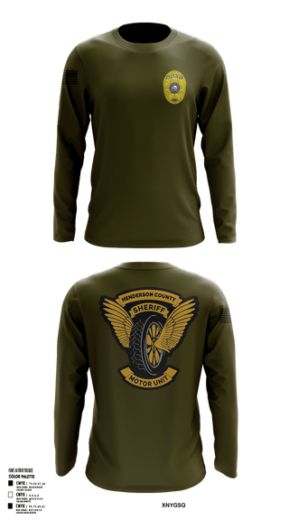 Long Sleeve Performance Shirt, Henderson County Motor Unit, Police, Teamtime, Team time, sublimation, custom sports apparel, team uniforms, spirit wear, spiritwear, sports uniforms, custom shirts, team store, custom team store, fundraiser sports, apparel fundraiser