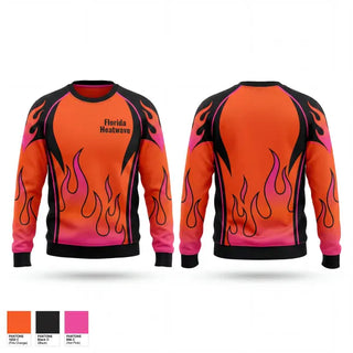 Crew Neck Sweatshirt, Florida Heatwave, Women's Soccer, Teamtime, Team time, sublimation, custom sports apparel, team uniforms, spirit wear, spiritwear, sports uniforms, custom shirts, team store, custom team store, fundraiser sports, apparel fundraiser