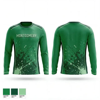 Long Sleeve Performance Shirt, MONTGOMERY, Men's Basketball, Teamtime, Team time, sublimation, custom sports apparel, team uniforms, spirit wear, spiritwear, sports uniforms, custom shirts, team store, custom team store, fundraiser sports, apparel fundraiser