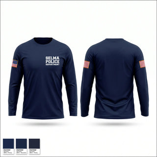 Long Sleeve Performance Shirt, Selma Police Department, Police, Teamtime, Team time, sublimation, custom sports apparel, team uniforms, spirit wear, spiritwear, sports uniforms, custom shirts, team store, custom team store, fundraiser sports, apparel fundraiser