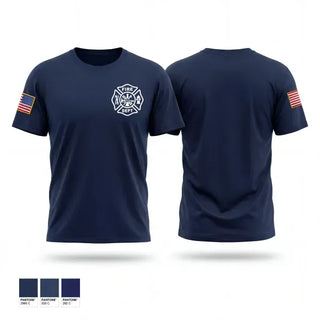 Old School Cotton Feel Shirt, Elko New Market FD, Fire Department, Teamtime, Team time, sublimation, custom sports apparel, team uniforms, spirit wear, spiritwear, sports uniforms, custom shirts, team store, custom team store, fundraiser sports, apparel fundraiser