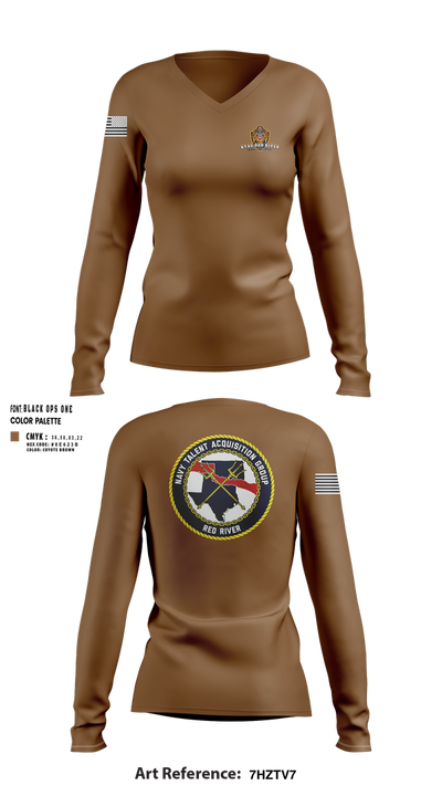 NTAG RED RIVER 9391441 Women's Long Sleeve V-neck Shirt - 100
