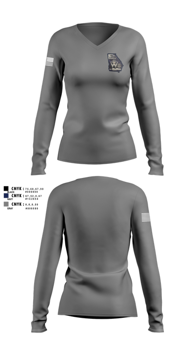 SAV I 38088846 Women's Long Sleeve V-neck Shirt - 102