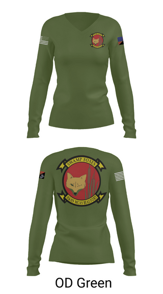 Womens Long Sleeve Vneck Shirt, Headquarters & Headquarters Squadron, , Teamtime, Team time, sublimation, custom sports apparel, team uniforms, spirit wear, spiritwear, sports uniforms, custom shirts, team store, custom team store, fundraiser sports, apparel fundraiser