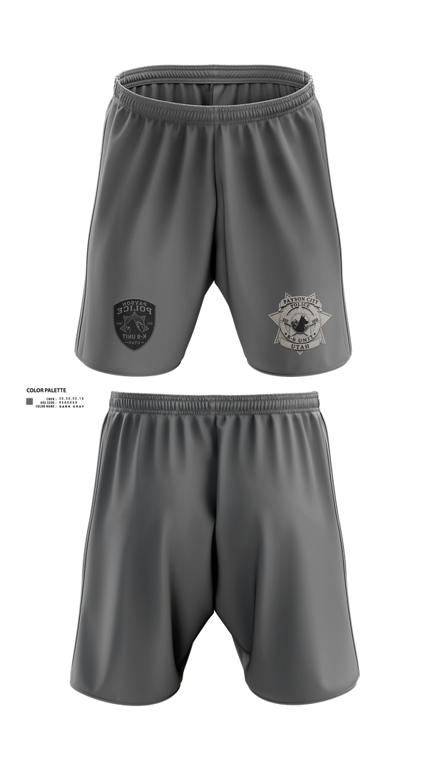 Athletic Shorts With Pockets, K9, Police, Teamtime, Team time, sublimation, custom sports apparel, team uniforms, spirit wear, spiritwear, sports uniforms, custom shirts, team store, custom team store, fundraiser sports, apparel fundraiser
