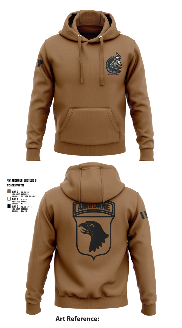 Hoodie, 2nd Flt Platoon, B/101 Avn Regt, 101st ABN DIV, , Teamtime, Team time, sublimation, custom sports apparel, team uniforms, spirit wear, spiritwear, sports uniforms, custom shirts, team store, custom team store, fundraiser sports, apparel fundraiser