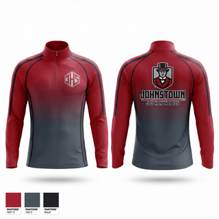 Quarter Zip Jacket, Johnstown, Baseball, Teamtime, Team time, sublimation, custom sports apparel, team uniforms, spirit wear, spiritwear, sports uniforms, custom shirts, team store, custom team store, fundraiser sports, apparel fundraiser