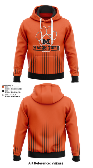 Hoodie, Macon Tiger Golf, Golf, Teamtime, Team time, sublimation, custom sports apparel, team uniforms, spirit wear, spiritwear, sports uniforms, custom shirts, team store, custom team store, fundraiser sports, apparel fundraiser