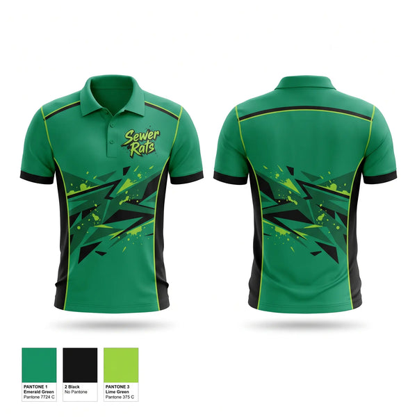 Short Sleeve Performance Polo, Sewer Rats, Men's Soccer, Teamtime, Team time, sublimation, custom sports apparel, team uniforms, spirit wear, spiritwear, sports uniforms, custom shirts, team store, custom team store, fundraiser sports, apparel fundraiser