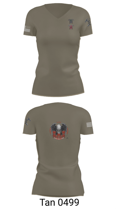 HEAVY HITTERS 28410446 Women's Short Sleeve V-neck Shirt - 68