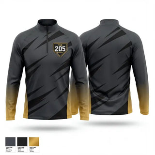 Quarter Zip Jacket, The 205 Baseball, Baseball, Teamtime, Team time, sublimation, custom sports apparel, team uniforms, spirit wear, spiritwear, sports uniforms, custom shirts, team store, custom team store, fundraiser sports, apparel fundraiser