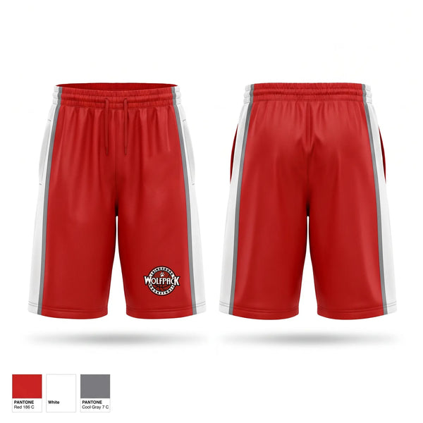Mens Basketball Shorts, Laingsburg Wolfpack, Men's Basketball, Teamtime, Team time, sublimation, custom sports apparel, team uniforms, spirit wear, spiritwear, sports uniforms, custom shirts, team store, custom team store, fundraiser sports, apparel fundraiser