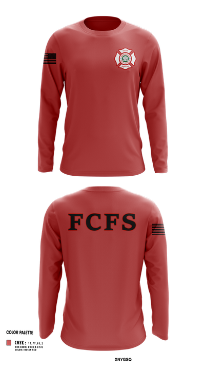 Fairfield County Fire Service 95108928 Long Sleeve Performance Shirt 103
