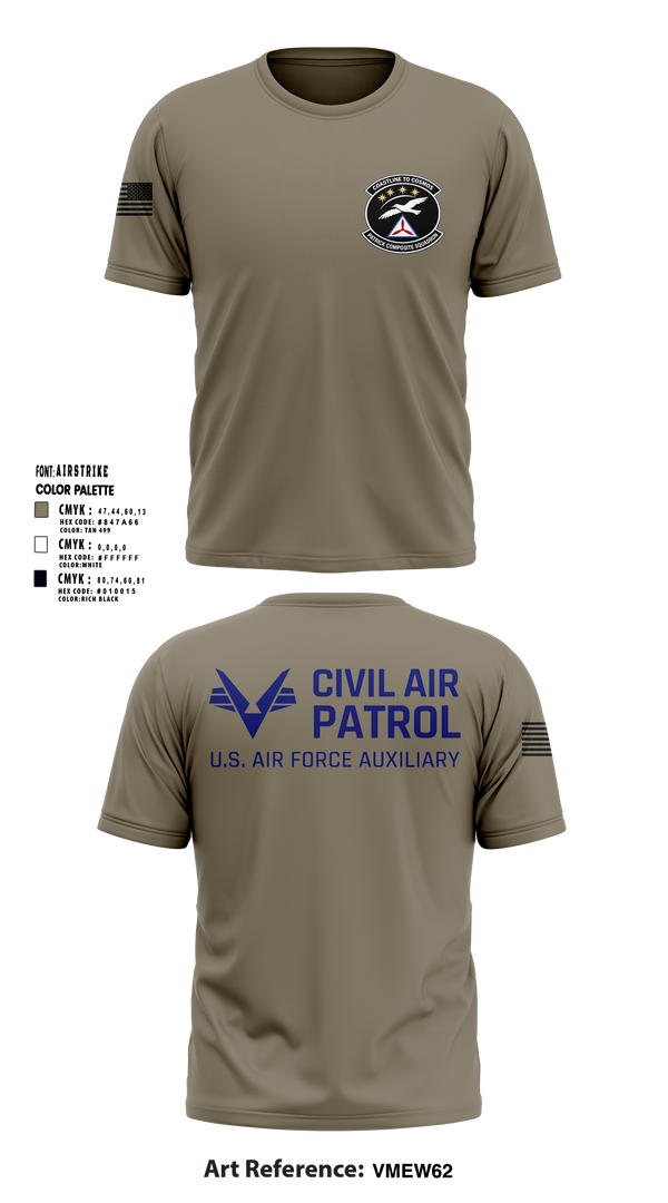 Old School Cotton Feel Shirt, VFW Post 8191Patrick Composite Squadron, Air Force, Teamtime, Team time, sublimation, custom sports apparel, team uniforms, spirit wear, spiritwear, sports uniforms, custom shirts, team store, custom team store, fundraiser sports, apparel fundraiser
