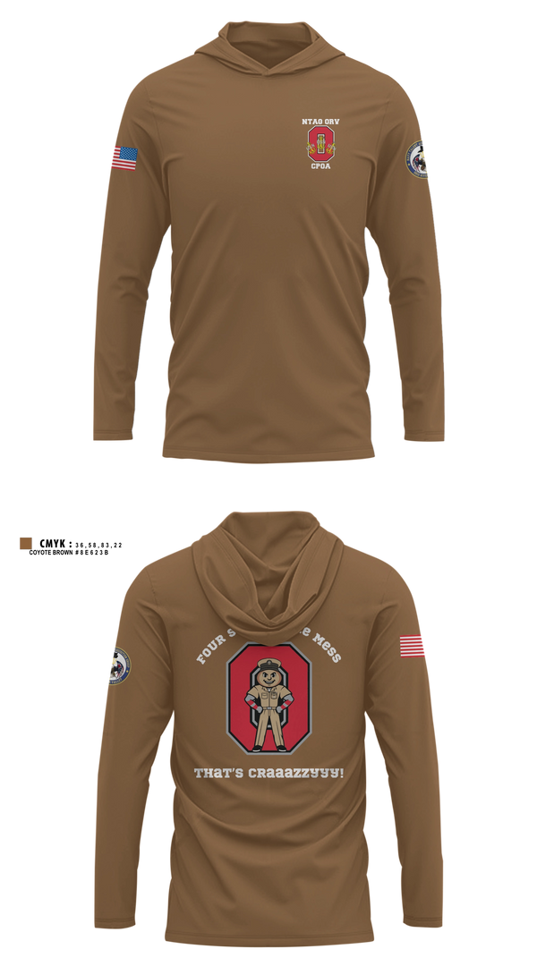 Long Sleeve hooded sunshirt, NTAG ORV CHIEFS MESS, Navy, Teamtime, Team time, sublimation, custom sports apparel, team uniforms, spirit wear, spiritwear, sports uniforms, custom shirts, team store, custom team store, fundraiser sports, apparel fundraiser