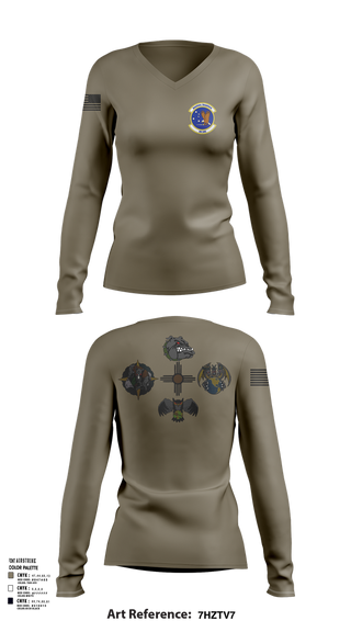 Womens Long Sleeve Vneck Shirt, 49 LRS, Air Force, Teamtime, Team time, sublimation, custom sports apparel, team uniforms, spirit wear, spiritwear, sports uniforms, custom shirts, team store, custom team store, fundraiser sports, apparel fundraiser
