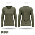 SEMLEC SWAT 11767889 Women's Long Sleeve V-neck Shirt - 1